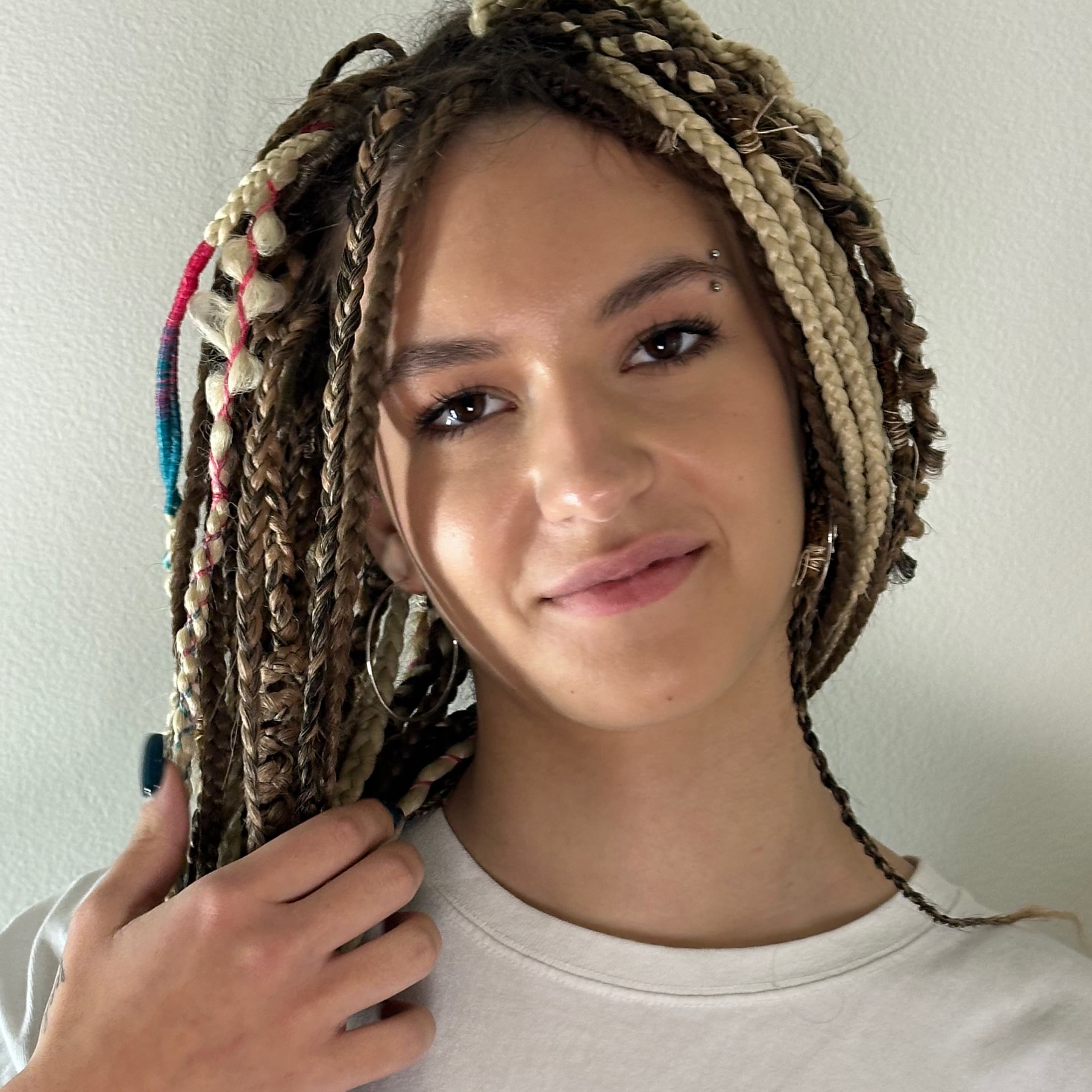 Braids all over the head